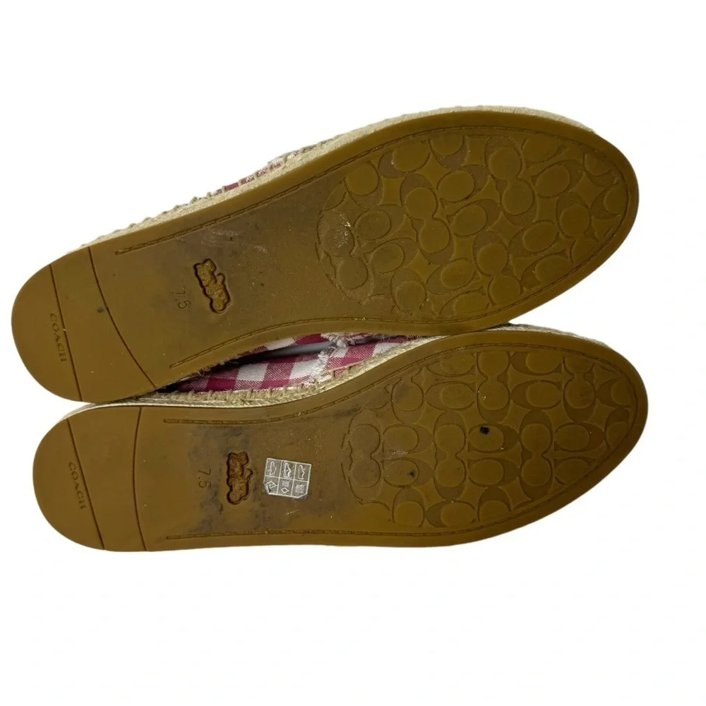 Coach Celina Espadrille With Gingham Print 7.5